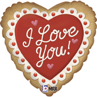 Valentine Grabo 18" I Love You Cookie Foil Balloon