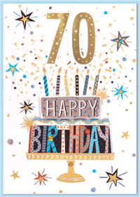 Isabel's Garden 6 Pack Cards C50 Birthday Age 70
