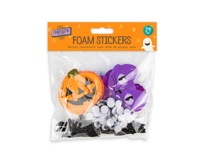Gem Imports 24 Pack Foam Stickers Halloween