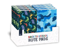 Set of 24 Gem Imports A5 gaming and football themed notebooks with colorful covers and lined pages for note-taking and journaling.