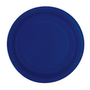 Unique 16 Pack Plates Navy Blue Round 9