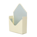 Cream & Blue Stripes 23cm Cardboard Envelopes 10pk