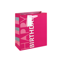 Eurowrap 6 Pack Gift Bag Pink Birthday Medium
