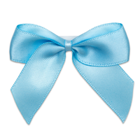 Italian Options 12 Pack Ribbon Bows Pale Blue 5cm