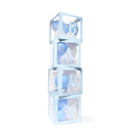 Tiger Feet 4pc Balloon Box Blue 30x30x30cm