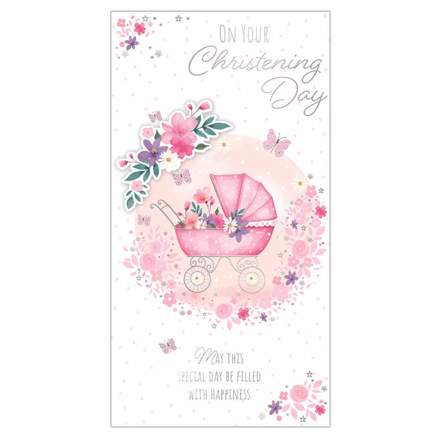 Prelude 6-pack Christening open cards featuring elegant designs and religious motifs for special baptism celebrations.
