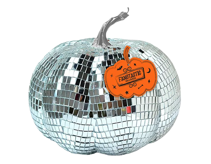 Gem Imports Decoration Disco Pumpkin Medium 15cm