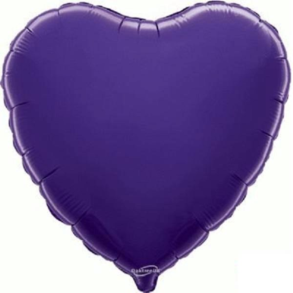Oaktree Foil Balloon Purple Heart 18"