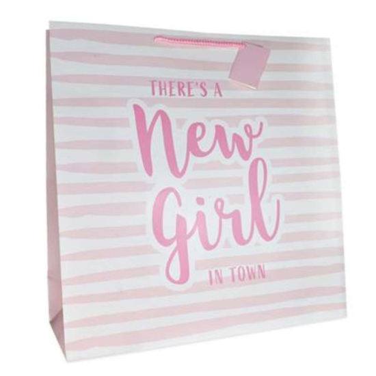 Gift Bag New Girl In Town Giant Square 6pk