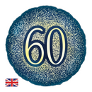 Oaktree Age 60 Navy & Gold 18" Foil Balloon
