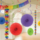 Rainbow Multi Colour Room Decoration Kit 18pce
