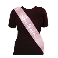 Henbrandt Sash Bride To Be Glitter Rose Gold