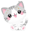 Anagram Foil Balloon Supershape Kawaii Kitty 24