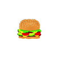 CTI Foil Balloon Cheeseburger 10"