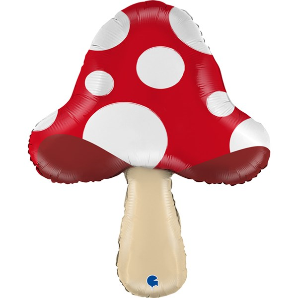 Grabo Spotted Mushroom 26" Foil Balloon