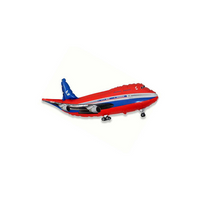 Red Jumbo Jet 14" Mini Shape Foil Balloon