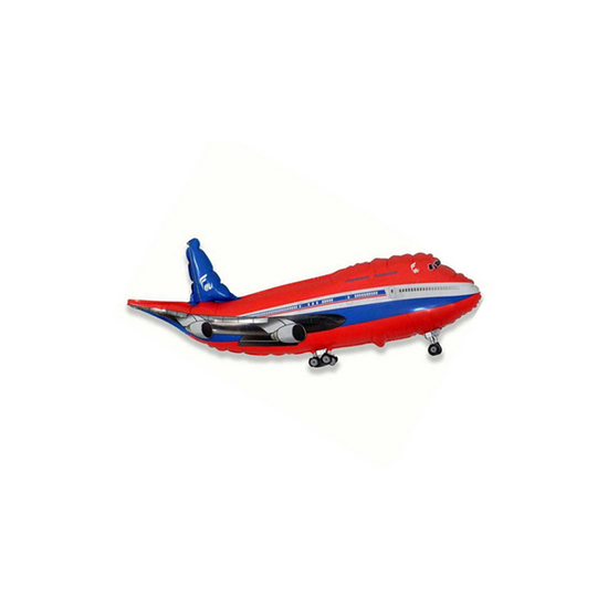 Red Jumbo Jet 14" Mini Shape Foil Balloon