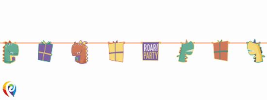 Qualatex Paper Banner Dinosaur