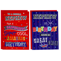 Poppyhill C50 Birthday Nephew 12pk