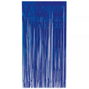 Unique Fringe Door Curtain Royal Blue 1x2M