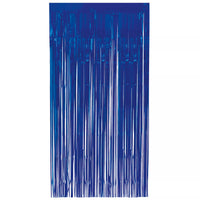 Unique Fringe Door Curtain Royal Blue 1x2M