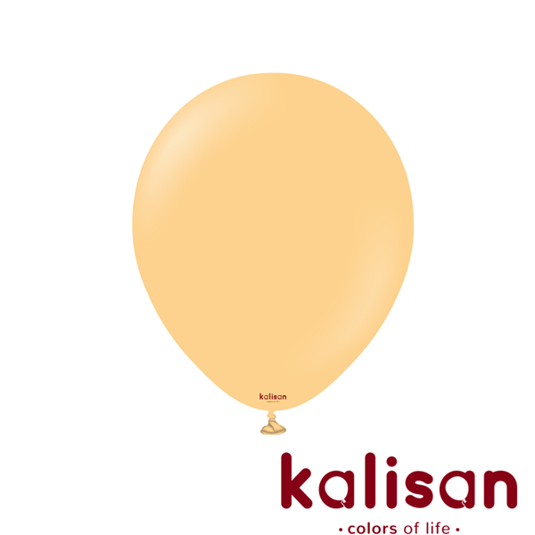 Kalisan Standard Peach 12-inch latex balloons, 100-pack, decorative balloons for celebrations and events.