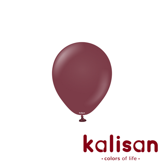 Kalisan Standard Burgundy 5" Latex Balloons 100pk