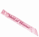 Henbrandt Sash Maid Of Honour Light Pink