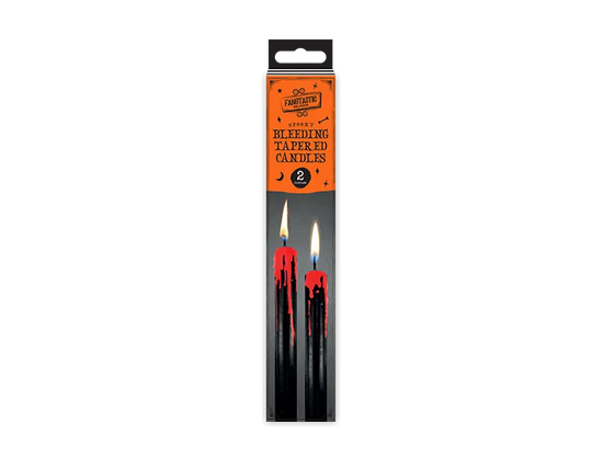 Gem Imports 2 Pack Bleeding Tapered Candles