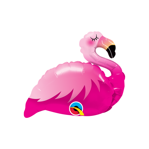 Mini Pink Flamingo Air Fill 14" Foil Balloon