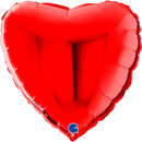 Grabo Foil Balloon Red Heart 22"