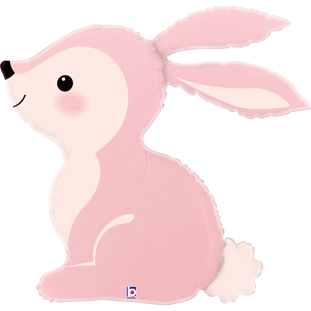 Grabo Foil Balloon Woodland Bunny Pink 31