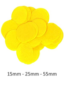 Yellow Tissue Confetti 25mm Round 14g