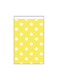 Polka Dot Yellow Treat Bag 20pk