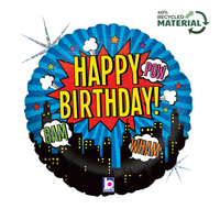 Grabo Foil Balloon Superhero Birthday 18"
