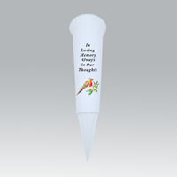 Memorial Spike Vase Thoughts 33x10cm