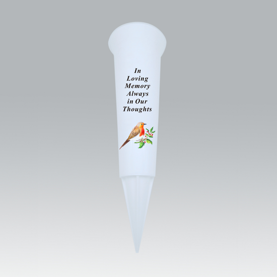 Memorial Spike Vase Thoughts 33x10cm