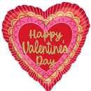 Anagram Scalloped Sweethearts 18" Foil Balloon