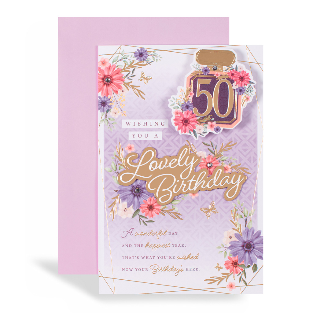 Excellence 6 Pack Cards C75 Birthday Age 50