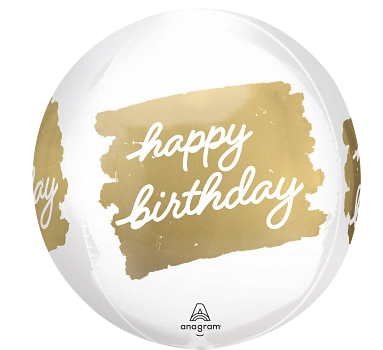 Anagram Golden Age Birthday 15" Orbz Balloon