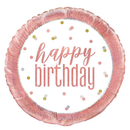Unique Foil Balloon Rose Gold Glitz Birthday 18"