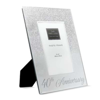 Frame 4" x 6" Silver 40th Anniversary