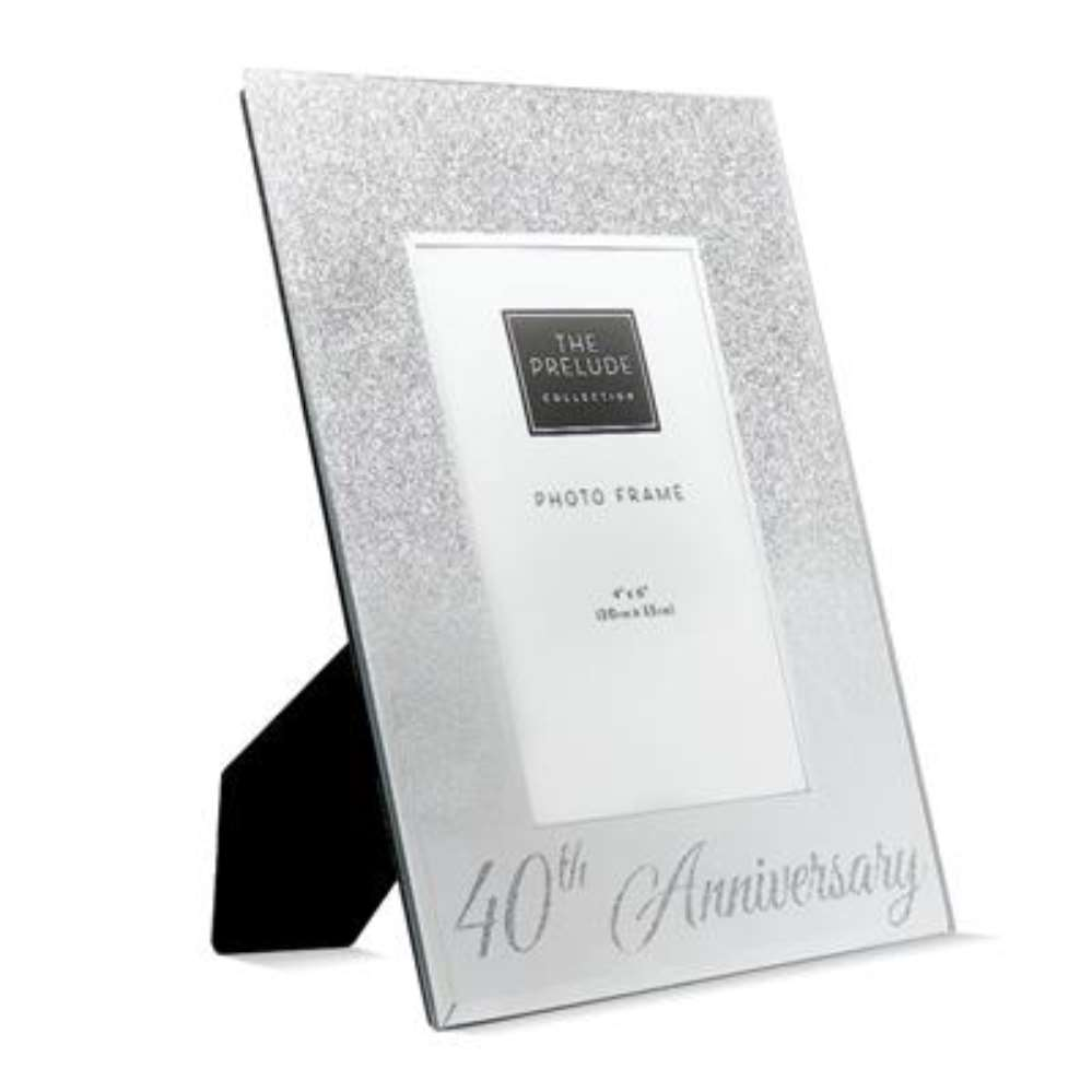 Frame 4" x 6" Silver 40th Anniversary