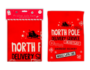 Santa Sack Jute North Pole Delivery 69x50cm