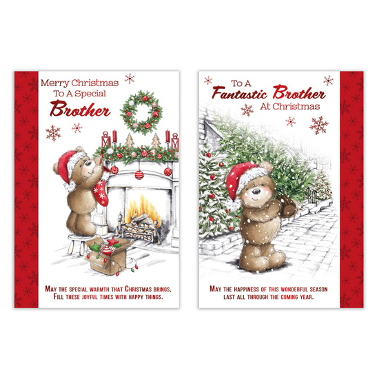 Poppyhill 12 Pack Cards C50 Christmas Brother