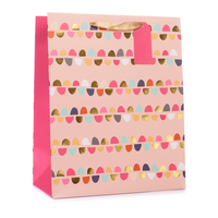 Tiger Feet 6 Pack Gift Bag Bunting Pink Medium