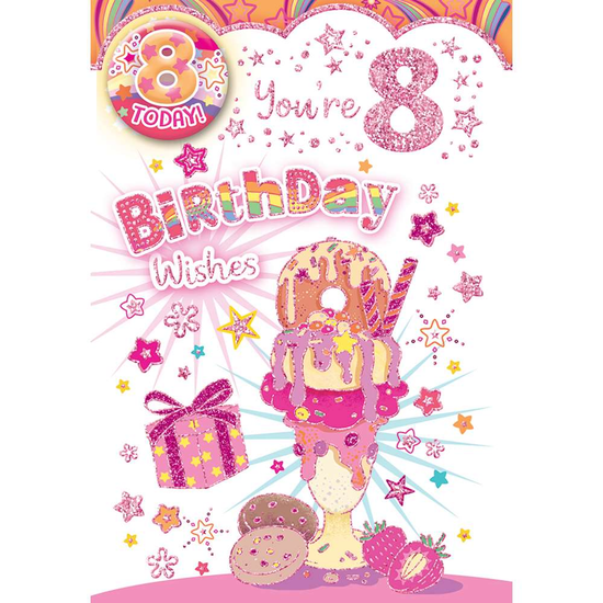 Xpress Yourself C50 Birthday Age 8 6pk