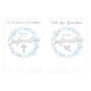 Set of Kingsley 12 Pack Confirmation Cards with C50 design, featuring religious symbols and elegant text for grandson's confirmation.