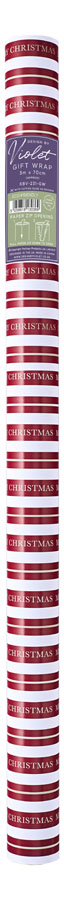 Partisan 48 Pack Rollwrap Christmas Stripe 3M