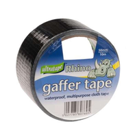 Ultratape 6 Pack Rhino Cloth Tape Black 50mm x 10m